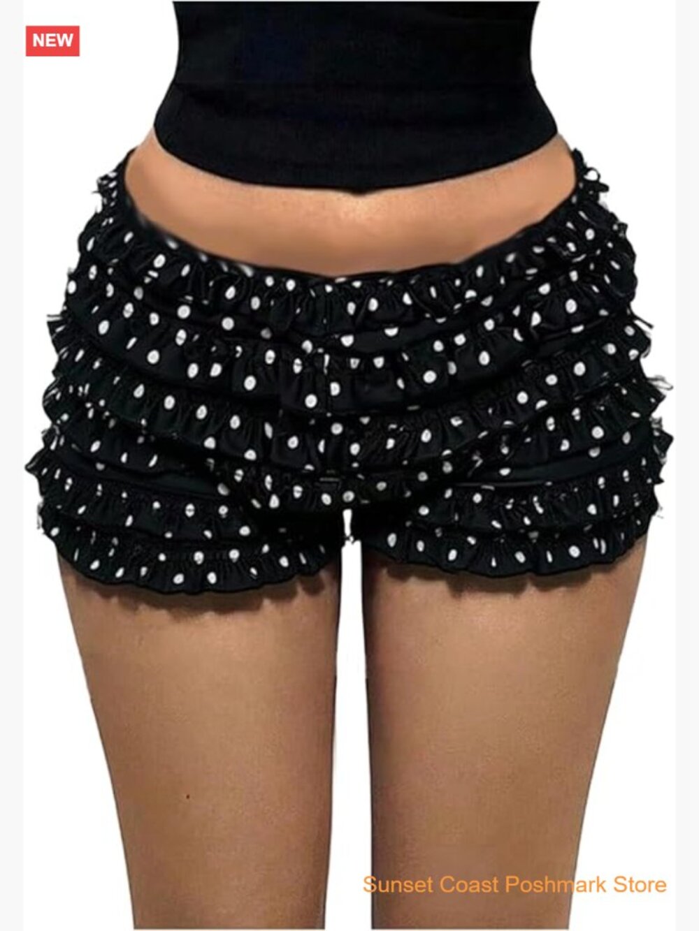 Y2K Camo Low Rise Ruffle Mini Bloomer Shorts Clubwear